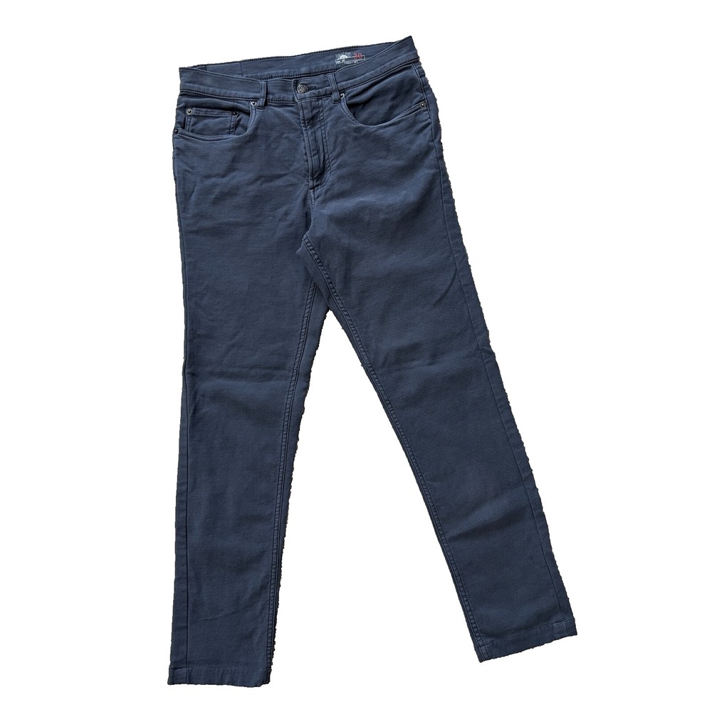 Faherty Pants Mens 30 (Act. 29x27) Navy Blue Stretch Terry 5-Pocket Casual Chino